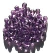 50 6mm Faceted Medium Amethyst Beads
